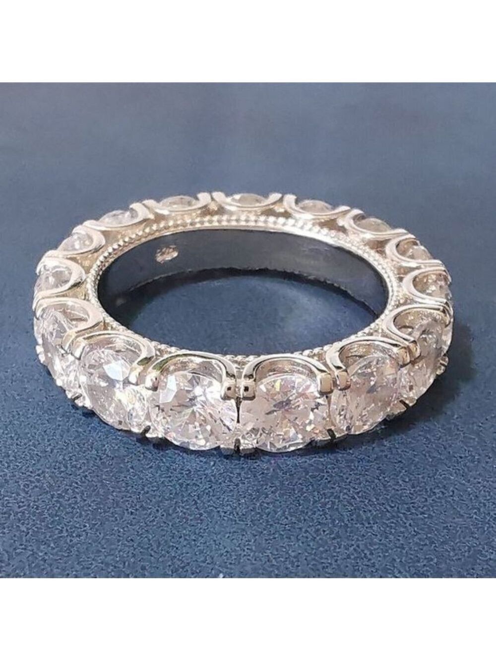 Diamonique CZ eternity band ring size 9 🆕